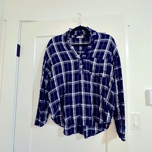 Nordstrom Blue and White Flannel